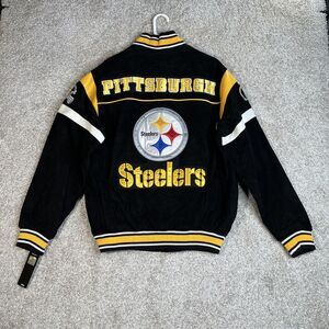 Pittsburgh Steelers Leather Suede Jacket Full Zip Men's M G III‎ Apparel